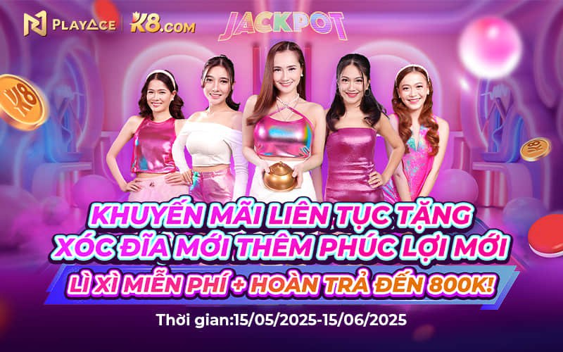 PA Gaming K8 - Sảnh game huyền thoại ra mắt siêu phẩm xóc đĩa 7 Lì xì xóc đĩa K8 miễn phí